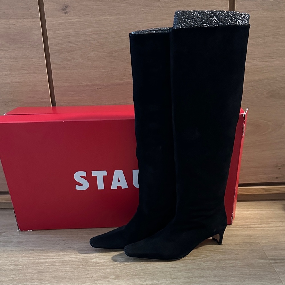 STAUD WALLY BOOT BLACK SUEDE - Picture 3 of 10
